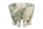 Casa Padrino Luxus Marmor Schale Gr�n 20 x 20 x H. 15,5 cm - Schale auf s�ulenf�rmigem Fu� aus hochwertigem Indian Green Onyx - Luxus Deko Accessoires