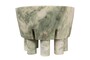 Casa Padrino Luxus Marmor Schale Gr�n 20 x 20 x H. 15,5 cm - Schale auf s�ulenf�rmigem Fu� aus hochwertigem Indian Green Onyx - Luxus Deko Accessoires