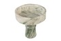Casa Padrino Luxus Marmor Schale Gr�n 20 x 20 x H. 20 cm - Kelchf�rmige Schale auf rundem Fu� aus hochwertigem Indian Green Onyx - Luxus Deko Accessoires