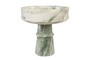 Casa Padrino Luxus Marmor Schale Gr�n 20 x 20 x H. 20 cm - Kelchf�rmige Schale auf rundem Fu� aus hochwertigem Indian Green Onyx - Luxus Deko Accessoires