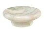 Casa Padrino Luxus Marmor Schale Gr�n 20 x 20 x H. 8 cm - Runde Schale mit sanft gerundeter Wandung aus hochwertigem Indian Green Onyx - Luxus Deko Accessoires