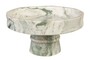 Casa Padrino Luxus Marmor Schale Gr�n 30 x 30 x H. 15 cm - Weit ge�ffnete Schale auf rundem Fu� aus hochwertigem Indian Green Onyx - Luxus Deko Accessoires