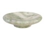 Casa Padrino Luxus Marmor Schale Gr�n 30 x 30 x H. 8,5 cm - Gro�e runde Schale mit sanft gerundeter Wandung aus hochwertigem Indian Green Onyx - Luxus Deko Accessoires