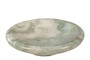 Casa Padrino Luxus Marmor Schale Gr�n 30 x 30 x H. 8,5 cm - Gro�e runde Schale mit sanft gerundeter Wandung aus hochwertigem Indian Green Onyx - Luxus Deko Accessoires