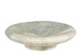 Casa Padrino Luxus Marmor Schale Gr�n 30 x 30 x H. 8,5 cm - Gro�e runde Schale mit sanft gerundeter Wandung aus hochwertigem Indian Green Onyx - Luxus Deko Accessoires