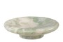 Casa Padrino Luxus Marmor Schale Gr�n 30 x 30 x H. 8,5 cm - Gro�e runde Schale mit sanft gerundeter Wandung aus hochwertigem Indian Green Onyx - Luxus Deko Accessoires
