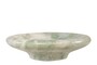 Casa Padrino Luxus Marmor Schale Gr�n 30 x 30 x H. 8,5 cm - Gro�e runde Schale mit sanft gerundeter Wandung aus hochwertigem Indian Green Onyx - Luxus Deko Accessoires