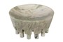 Casa Padrino Luxus Marmor Schale Gr�n 36 x 36 x H. 17,5 cm - Gro�e Schale auf s�ulenf�rmigem Fu� aus hochwertigem Indian Green Onyx - Luxus Deko Accessoires