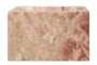 Casa Padrino Luxus Marmor Schale Rosa 18 x 18 x H. 11 cm - Hohe runde Deko Schale aus hochwertigem Rosalia Pink Marmor - Luxus Deko Accessoires