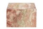 Casa Padrino Luxus Marmor Schale Rosa 18 x 18 x H. 11 cm - Hohe runde Deko Schale aus hochwertigem Rosalia Pink Marmor - Luxus Deko Accessoires