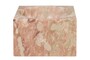Casa Padrino Luxus Marmor Schale Rosa 18 x 18 x H. 11 cm - Hohe runde Deko Schale aus hochwertigem Rosalia Pink Marmor - Luxus Deko Accessoires