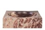 Casa Padrino Luxus Marmor Schale Rosa 28,5 x 28,5 x H. 7,5 cm - Runde Deko Schale aus hochwertigem Rosalia Pink Marmor - Luxus Deko Accessoires
