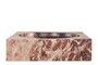 Casa Padrino Luxus Marmor Schale Rosa 28,5 x 28,5 x H. 7,5 cm - Runde Deko Schale aus hochwertigem Rosalia Pink Marmor - Luxus Deko Accessoires