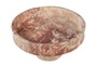 Casa Padrino Luxus Marmor Schale Rosa 30 x 30 x H. 15 cm - Weit ge�ffnete Schale auf rundem Fu� aus hochwertigem Rosalia Pink Marmor - Luxus Deko Accessoires
