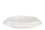 Casa Padrino Luxus Marmor Schale Wei� / Lila 35,5 x 35,5 x H. 7,5 cm - Flache runde Deko Schale aus hochwertigem Purple White Marmor - Luxus Deko Accessoires