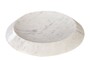 Casa Padrino Luxus Marmor Schale Wei� / Lila 35,5 x 35,5 x H. 7,5 cm - Flache runde Deko Schale aus hochwertigem Purple White Marmor - Luxus Deko Accessoires