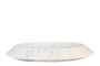 Casa Padrino Luxus Marmor Schale Wei� / Lila 35,5 x 35,5 x H. 7,5 cm - Flache runde Deko Schale aus hochwertigem Purple White Marmor - Luxus Deko Accessoires