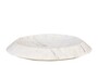 Casa Padrino Luxus Marmor Schale Wei� / Lila 35,5 x 35,5 x H. 7,5 cm - Flache runde Deko Schale aus hochwertigem Purple White Marmor - Luxus Deko Accessoires