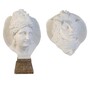Casa Padrino Luxus Marmor Skulptur B�ste Hypnos Wei� / Braun - Handgefertigte Marmorb�ste - Deko Skulptur 