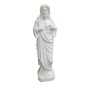 Casa Padrino Luxus Marmor Skulptur Christusfigur Wei� - Handgefertigte Marmorfigur - Gro�e Deko Skulptur 