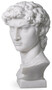 Casa Padrino Luxus Jugendstil Marmor B�ste Wei� 41,5 x 25,5 x H. 66 cm - Deko Skulptur aus hochwertigem Marmor - Barock & Jugendstil Deko Accessoires - Luxus Qualit�t