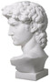 Casa Padrino Luxus Jugendstil Marmor B�ste Wei� 41,5 x 25,5 x H. 66 cm - Deko Skulptur aus hochwertigem Marmor - Barock & Jugendstil Deko Accessoires - Luxus Qualit�t