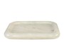 Casa Padrino Luxus Marmor Tablett Gr�n 30 x 30 x H. 3 cm - Quadratisches Tablett mit flach erh�htem Rand aus hochwertigem Indian Green Onyx - Luxus Deko Accessoires