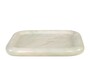 Casa Padrino Luxus Marmor Tablett Gr�n 30 x 30 x H. 3 cm - Quadratisches Tablett mit flach erh�htem Rand aus hochwertigem Indian Green Onyx - Luxus Deko Accessoires