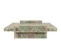 Casa Padrino Luxus Marmor Tablett Gr�n 40 x 25 x H. 6 cm - Rechteckiges Tablett mit Rand aus hochwertigem Indian Green Onyx - Luxus Deko Accessoires