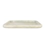 Casa Padrino Luxus Marmor Tablett Gr�n 40 x 40 x H. 3,5 cm - Quadratisches Tablett mit flach erh�htem Rand aus hochwertigem Indian Green Onyx - Luxus Deko Accessoires