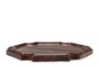 Casa Padrino Luxus Marmor Tablett Weinrot 21 x 21 x H. 2 cm - Flaches quadratisches Tablett aus hochwertigem Rosso Levanto Marmor - Luxus Deko Accessoires