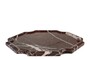 Casa Padrino Luxus Marmor Tablett Weinrot 30,5 x 30,5 x H. 2 cm - Flaches quadratisches Tablett aus hochwertigem Rosso Levanto Marmor - Luxus Deko Accessoires