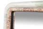 Casa Padrino Luxus Marmor Wandspiegel Gr�n / Rosa 50 x 2,5 x H. 160 cm - Edler hoher Spiegel mit Marmorrahmen - Luxus Wohnzimmer Accessoires