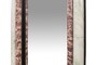 Casa Padrino Luxus Marmor Wandspiegel Gr�n / Rosa 50 x 2,5 x H. 160 cm - Edler hoher Spiegel mit Marmorrahmen - Luxus Wohnzimmer Accessoires