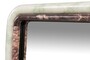 Casa Padrino Luxus Marmor Wandspiegel Gr�n / Rosa 60 x 2,5 x H. 100 cm - Edler Spiegel mit Marmorrahmen - Luxus Wohnzimmer Accessoires
