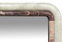 Casa Padrino Luxus Marmor Wandspiegel Gr�n / Rosa 60 x 2,5 x H. 100 cm - Edler Spiegel mit Marmorrahmen - Luxus Wohnzimmer Accessoires