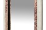 Casa Padrino Luxus Marmor Wandspiegel Gr�n / Rosa 60 x 2,5 x H. 100 cm - Edler Spiegel mit Marmorrahmen - Luxus Wohnzimmer Accessoires