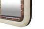 Casa Padrino Luxus Marmor Wandspiegel Gr�n / Rosa 60 x 2,5 x H. 100 cm - Edler Spiegel mit Marmorrahmen - Luxus Wohnzimmer Accessoires