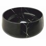 Casa Padrino Luxus Marmor Waschbecken Schale Schwarz  42 cm - Marmor Badezimmer Accessoires