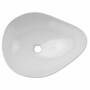 Casa Padrino Keramik Waschbecken Schale Hochglanz Wei� 51 cm - Badezimmer Accessoires