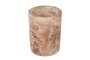 Casa Padrino Luxus Marmor Weink�hler Rosa  14 x H. 18 cm - Massiver Flaschenk�hler aus hochwertigem Rosalia Pink Marmor - Luxus Bar Accessoires
