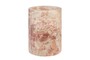 Casa Padrino Luxus Marmor Weink�hler Rosa  14 x H. 18 cm - Massiver Flaschenk�hler aus hochwertigem Rosalia Pink Marmor - Luxus Bar Accessoires