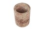 Casa Padrino Luxus Marmor Weink�hler Rosa  14 x H. 18 cm - Massiver Flaschenk�hler aus hochwertigem Rosalia Pink Marmor - Luxus Bar Accessoires
