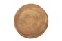Casa Padrino Luxus Massivholz Beistelltisch / Hocker Naturfarben  33 x H. 45,5 cm - Handgeschnitzter Beistelltisch aus Dimb-Holz in Form eines Schach-Turms - Luxus M�bel