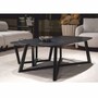 Casa Padrino Luxus Massivholz Couchtisch Set Schwarz - Hotel & Wohnzimmer M�bel