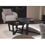 Casa Padrino Luxus Massivholz Couchtisch Set Schwarz - Hotel & Wohnzimmer M�bel