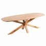 Casa Padrino Luxus Eichenholz Esstisch Naturfarben 220 cm - Massivholz K�chentisch - Esszimmer M�bel