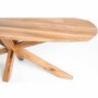 Casa Padrino Luxus Eichenholz Esstisch Naturfarben 220 cm - Massivholz K�chentisch - Esszimmer M�bel