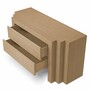 Casa Padrino Luxus Kommode mit 3 Schubladen Beige 134 cm - Luxus M�bel