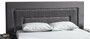 Casa Padrino Luxus Schlafzimmer Set Grau / Silber - 1 Doppelbett mit Kopfteil & 2 Nachttische - Luxus Schlafzimmer M�bel